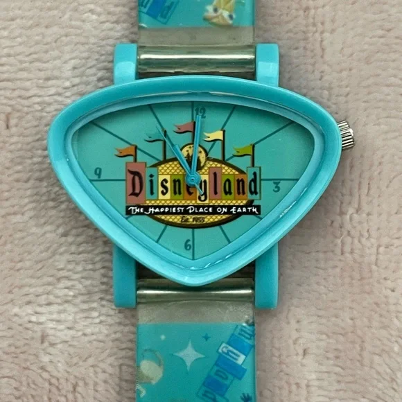 Disneyland 50th Anniversary Retro SHAG Style Watch | NIB Disneyland 50th Anniversary Watch In SHAG Blue Time Works  main image 4